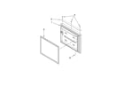 Kenmore 59667253601 freezer door parts diagram