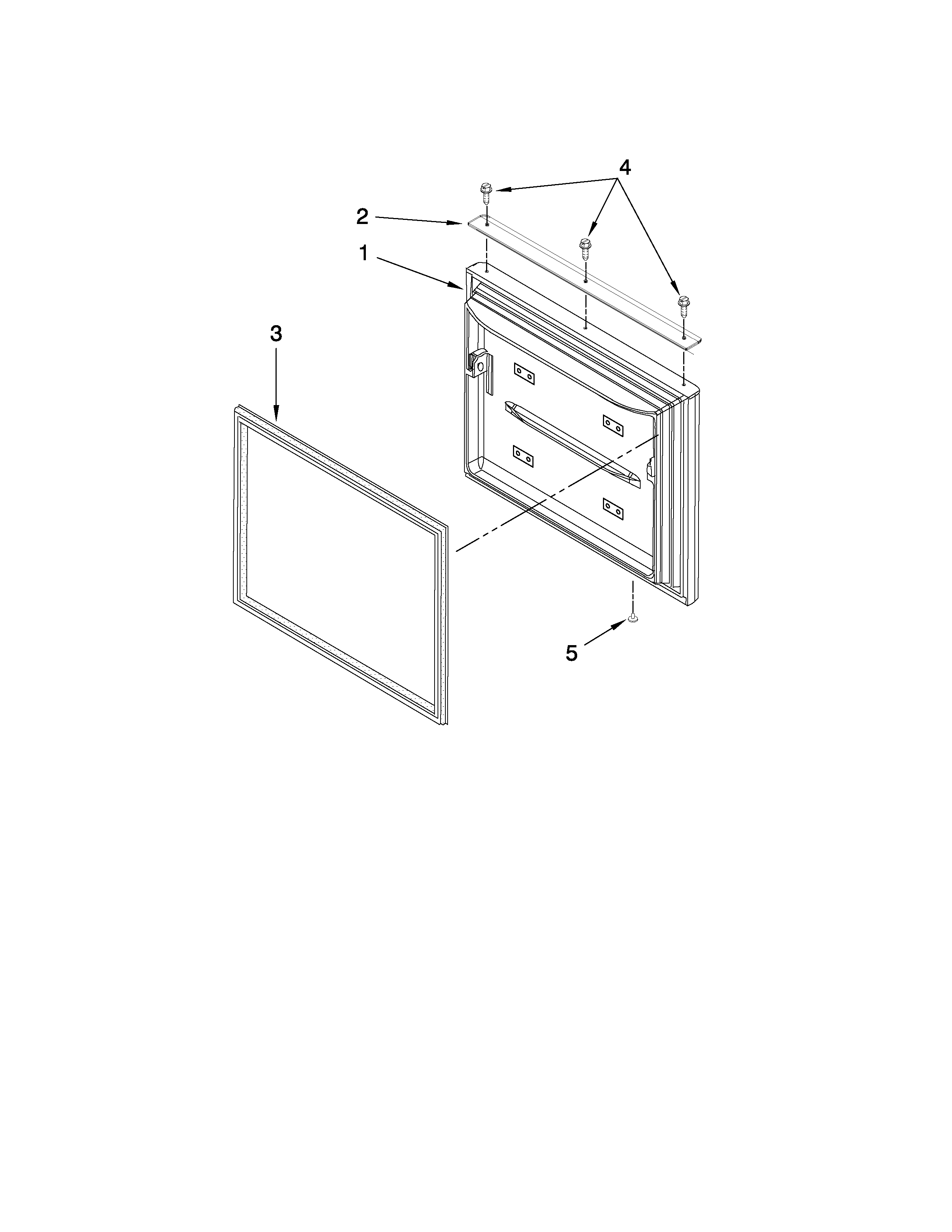 Freezer door parts