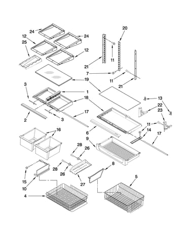 Shelf parts