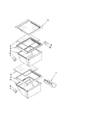 Refrigerator shelf parts