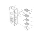 Kenmore 10657342701 freezer liner parts diagram