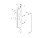 Kenmore 10657342701 freezer door parts diagram