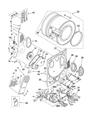 Dryer bulkhead parts