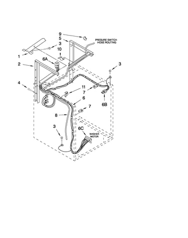 Dryer support and washer parts