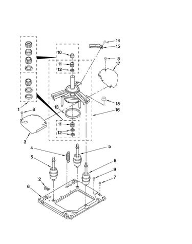 Machine base parts