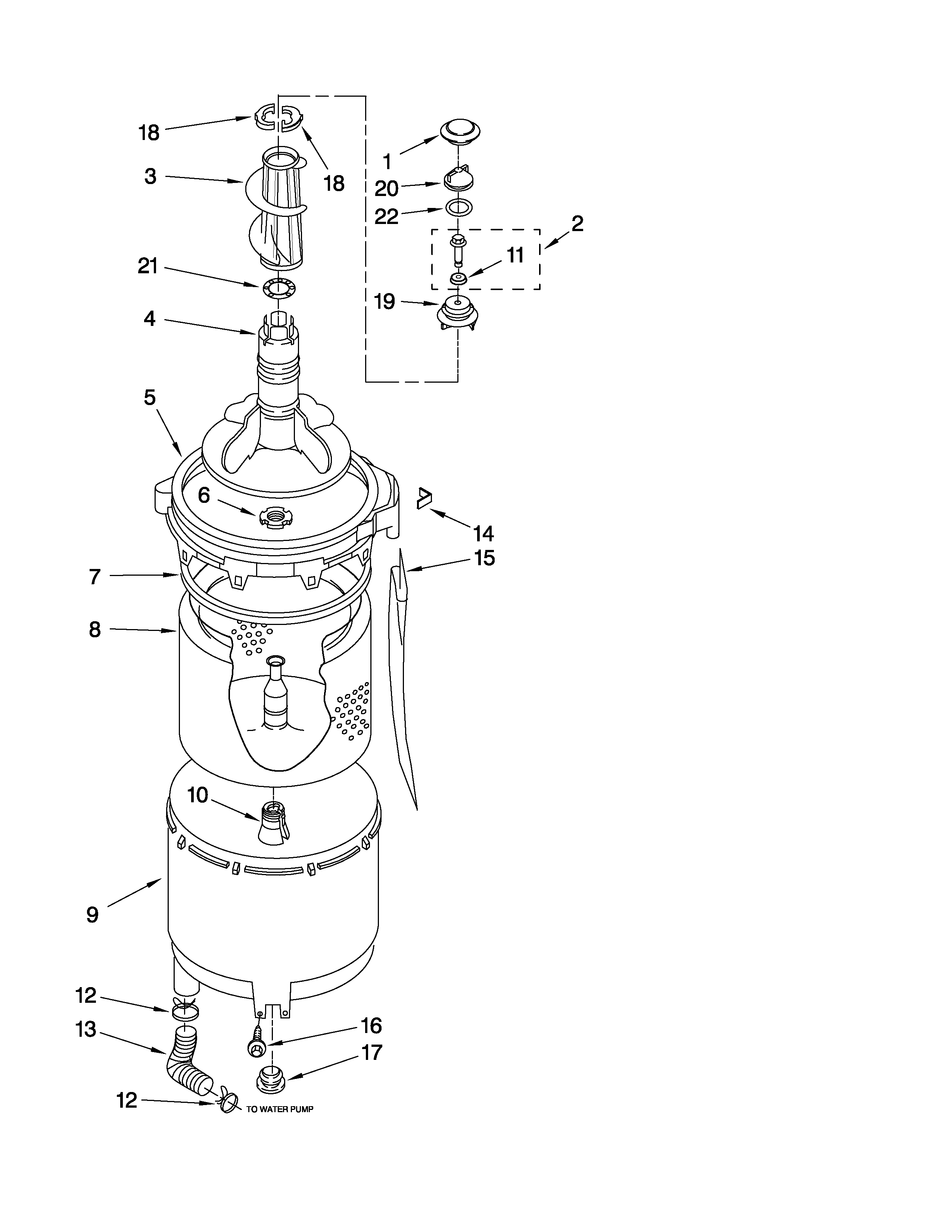 TUB AND BASKET PARTS