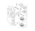Kenmore Elite 10645429801 freezer liner parts diagram