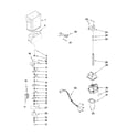 Kenmore Elite 10645423801 motor and ice container parts diagram
