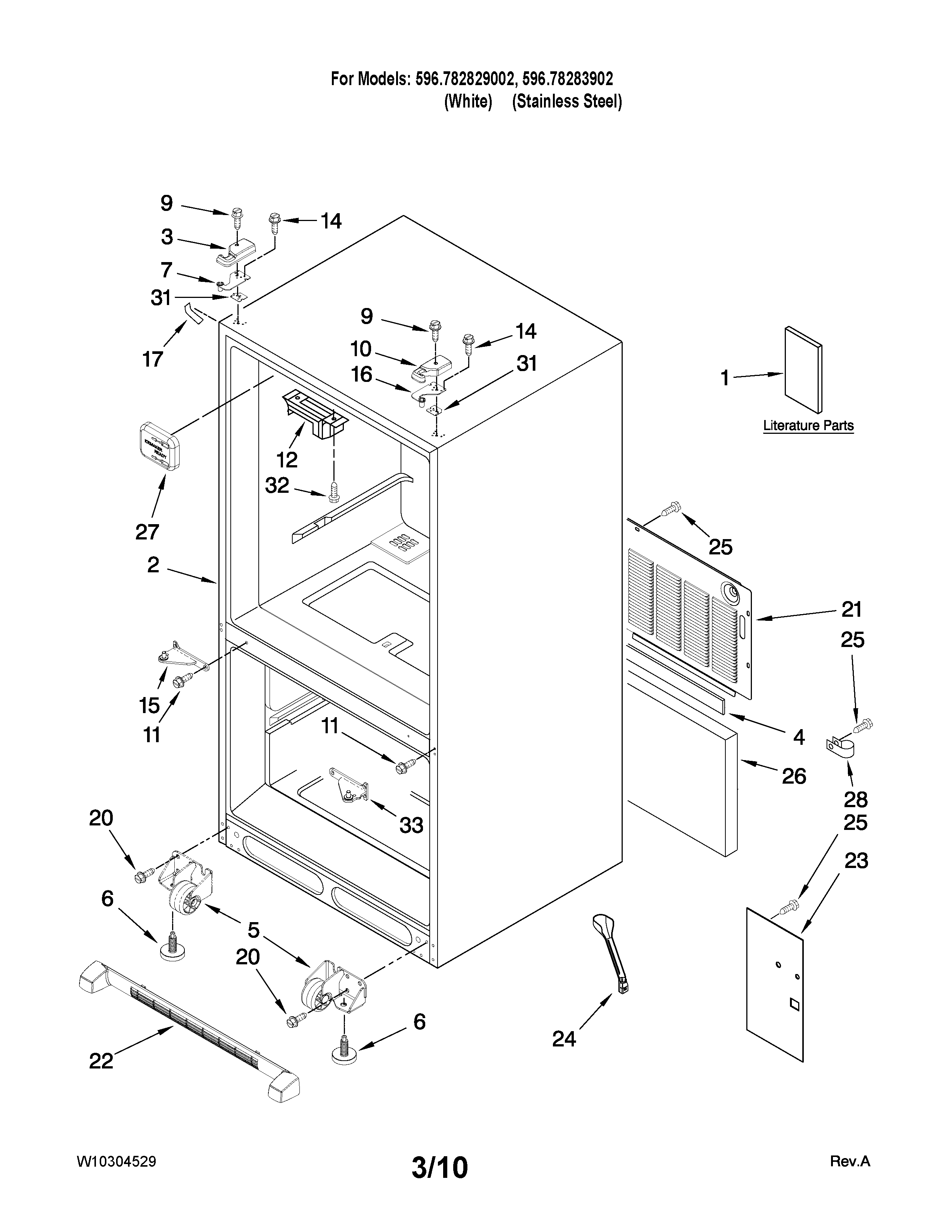 Cabinet parts