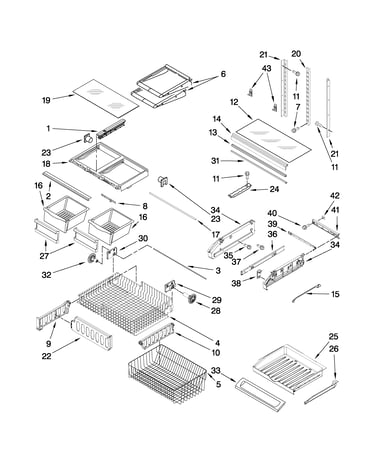 Shelf parts