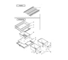 Kenmore 10660528900 shelf parts diagram