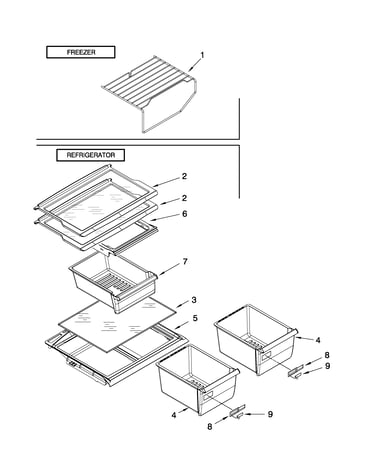 Shelf parts