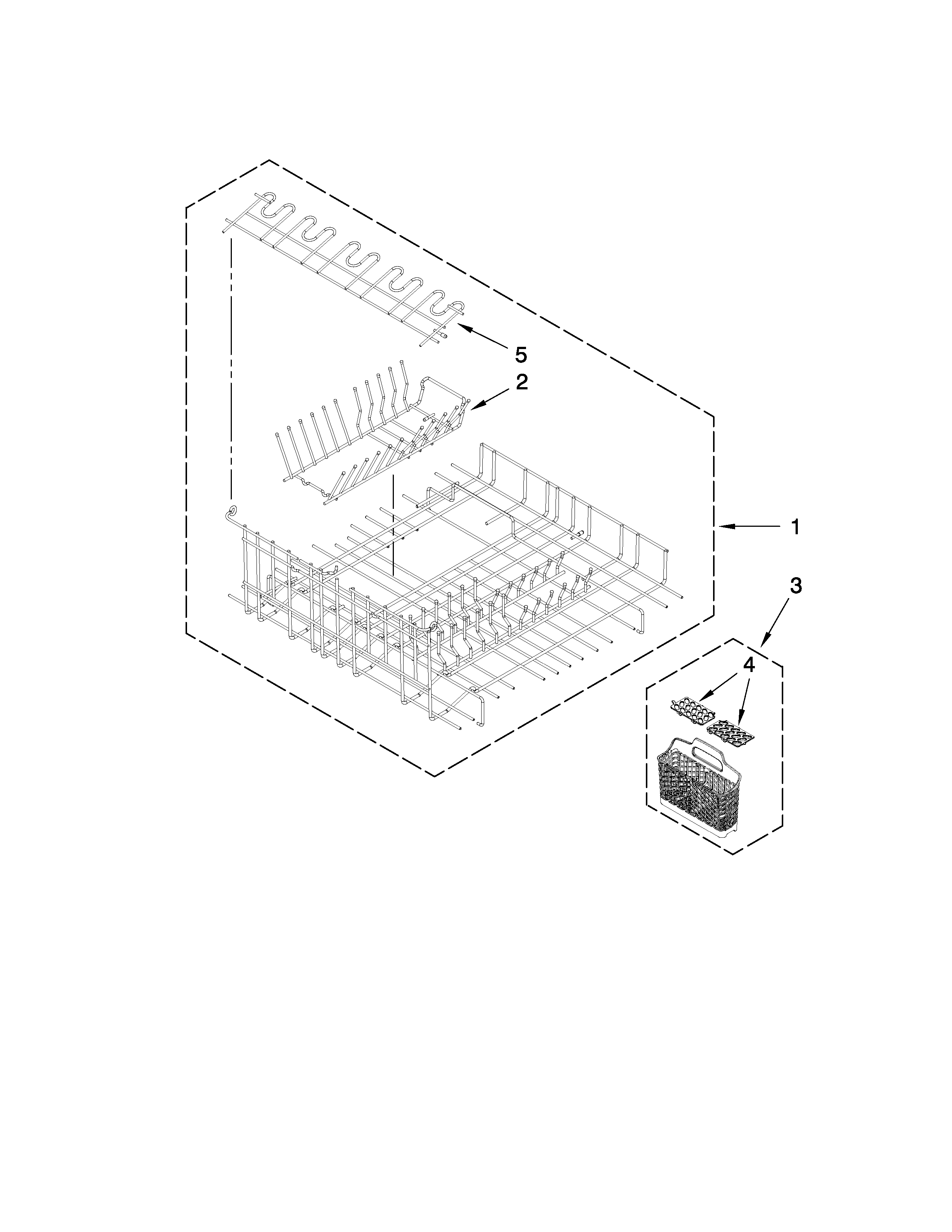 UPPER AND LOWER DISHRACK PARTS