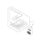 Upper and lower dishrack parts