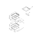 Kenmore 10657953700 refrigerator shelf parts diagram