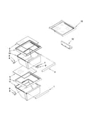Refrigerator shelf parts