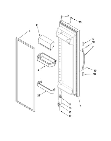 Refrigerator door parts