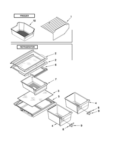 Shelf parts