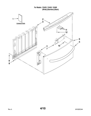 Front panel parts