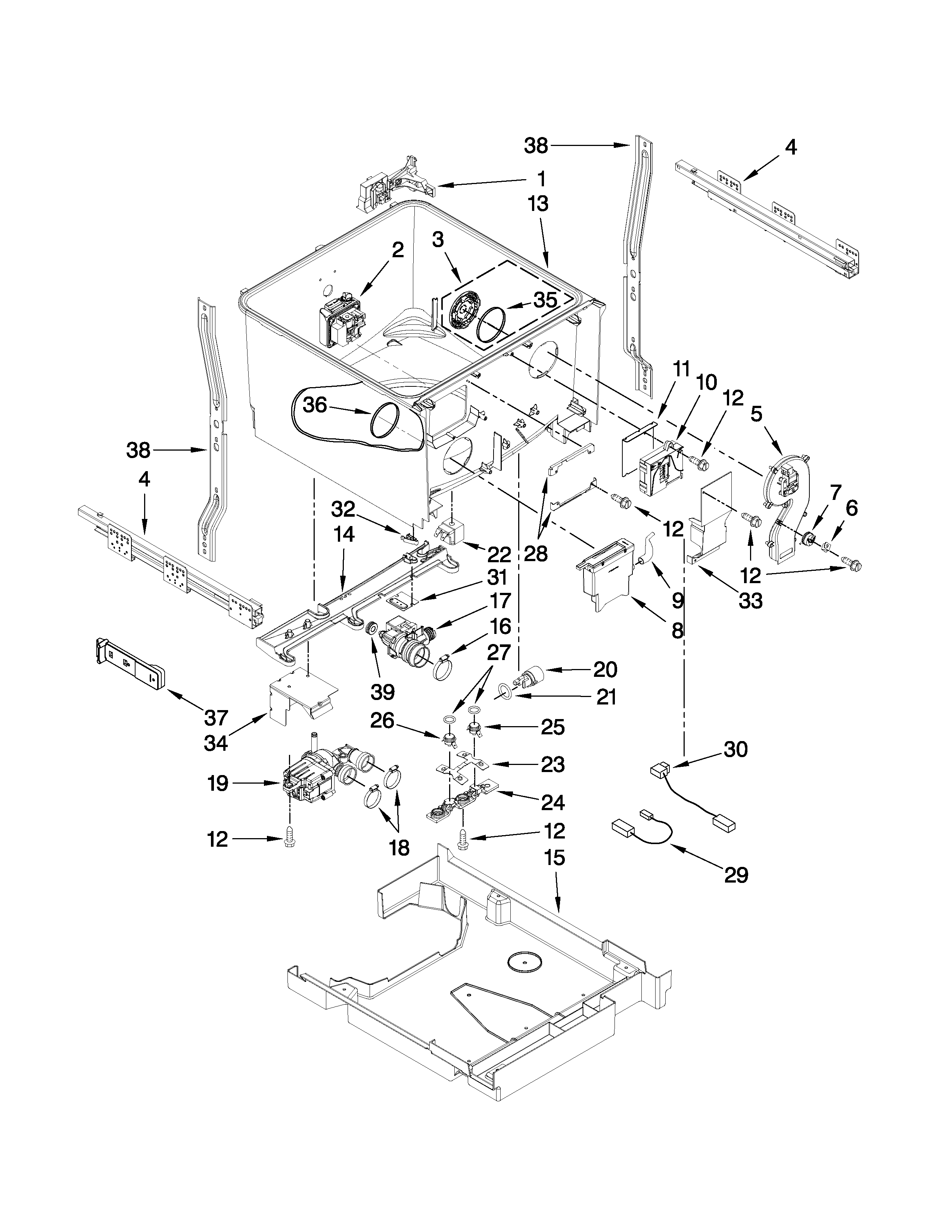 Tub parts