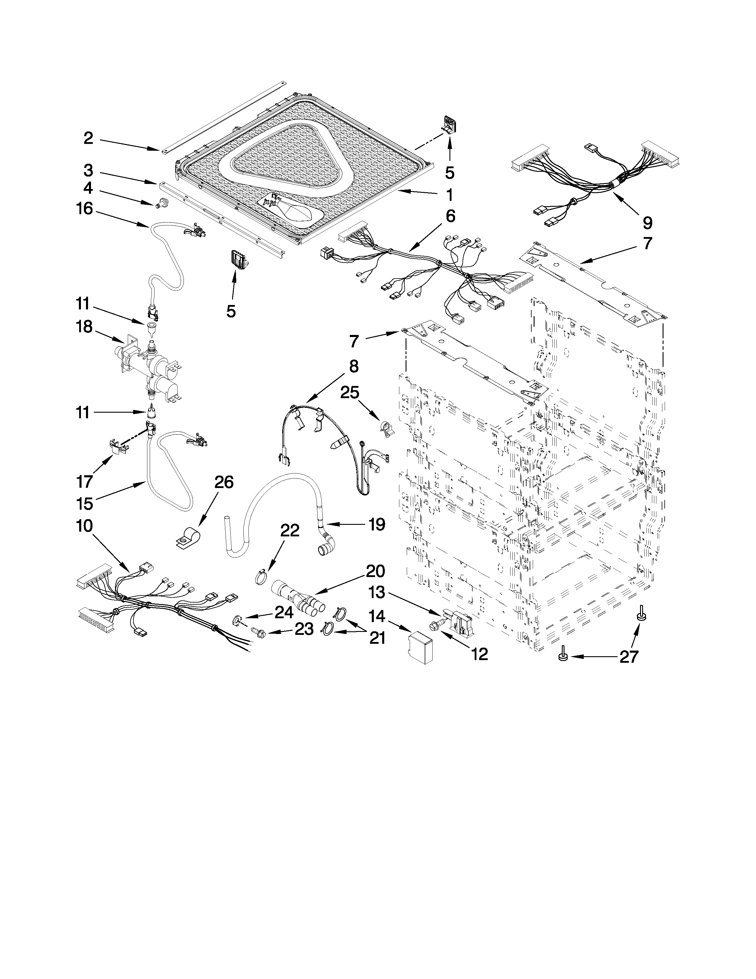 Frame and lid parts