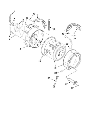 Tub and basket parts