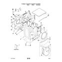 Kenmore Elite 11047781700 top and cabinet parts diagram
