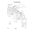 Kenmore Elite 11046757801 top and cabinet parts diagram