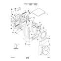 Kenmore Elite 11049962603 top and cabinet parts diagram