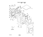 Kenmore Elite 11049972603 top and cabinet parts diagram