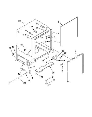 Tub and frame parts