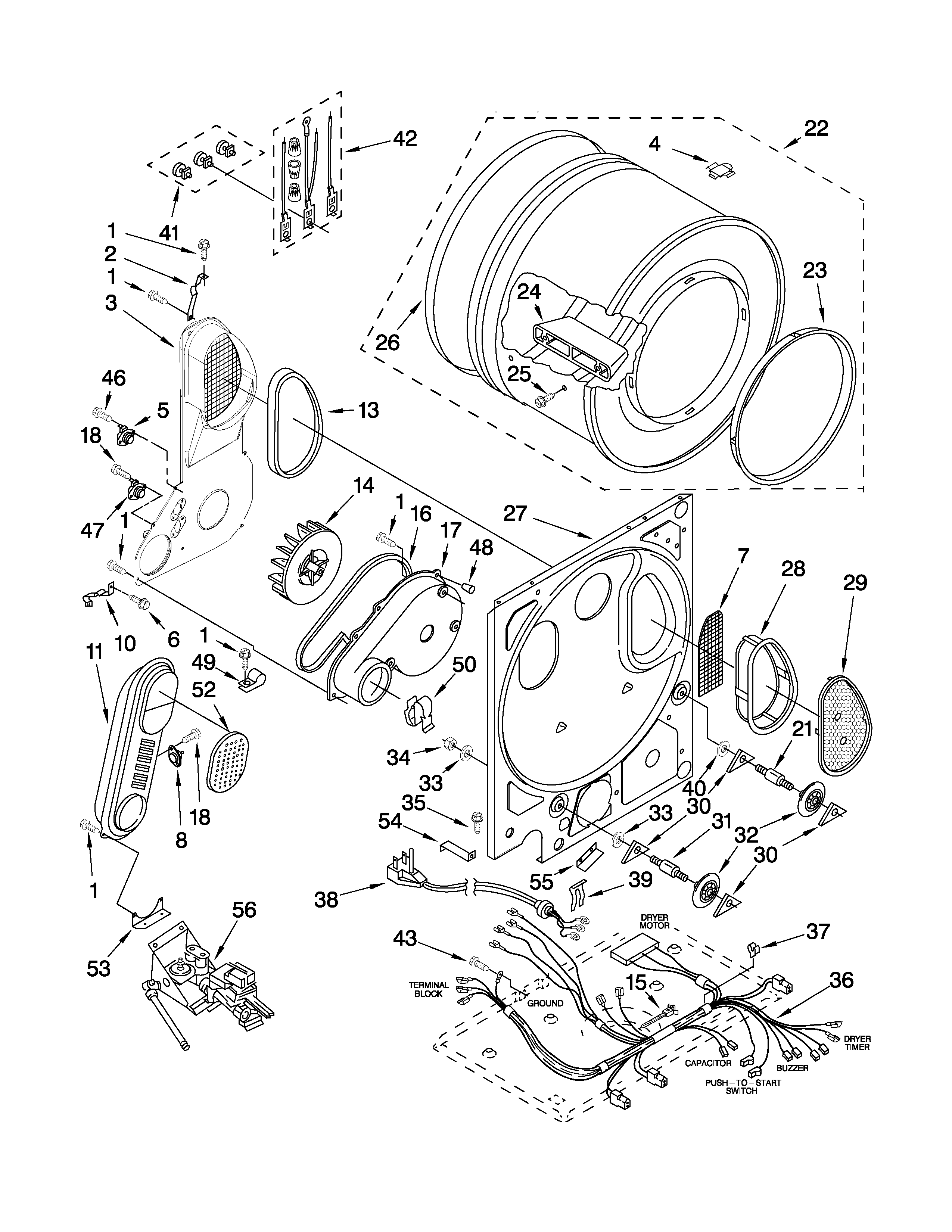 DRYER BULKHEAD PARTS