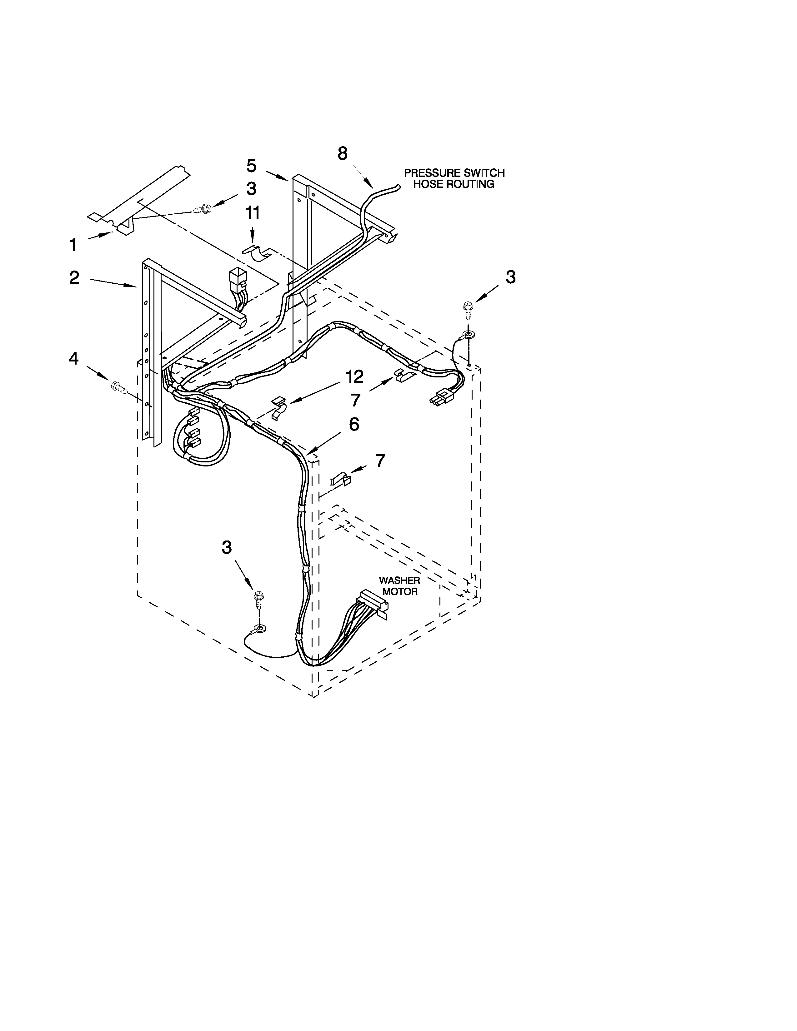 DRYER SUPPORT AND WASHER PARTS