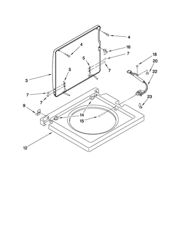 Washer top and lid parts