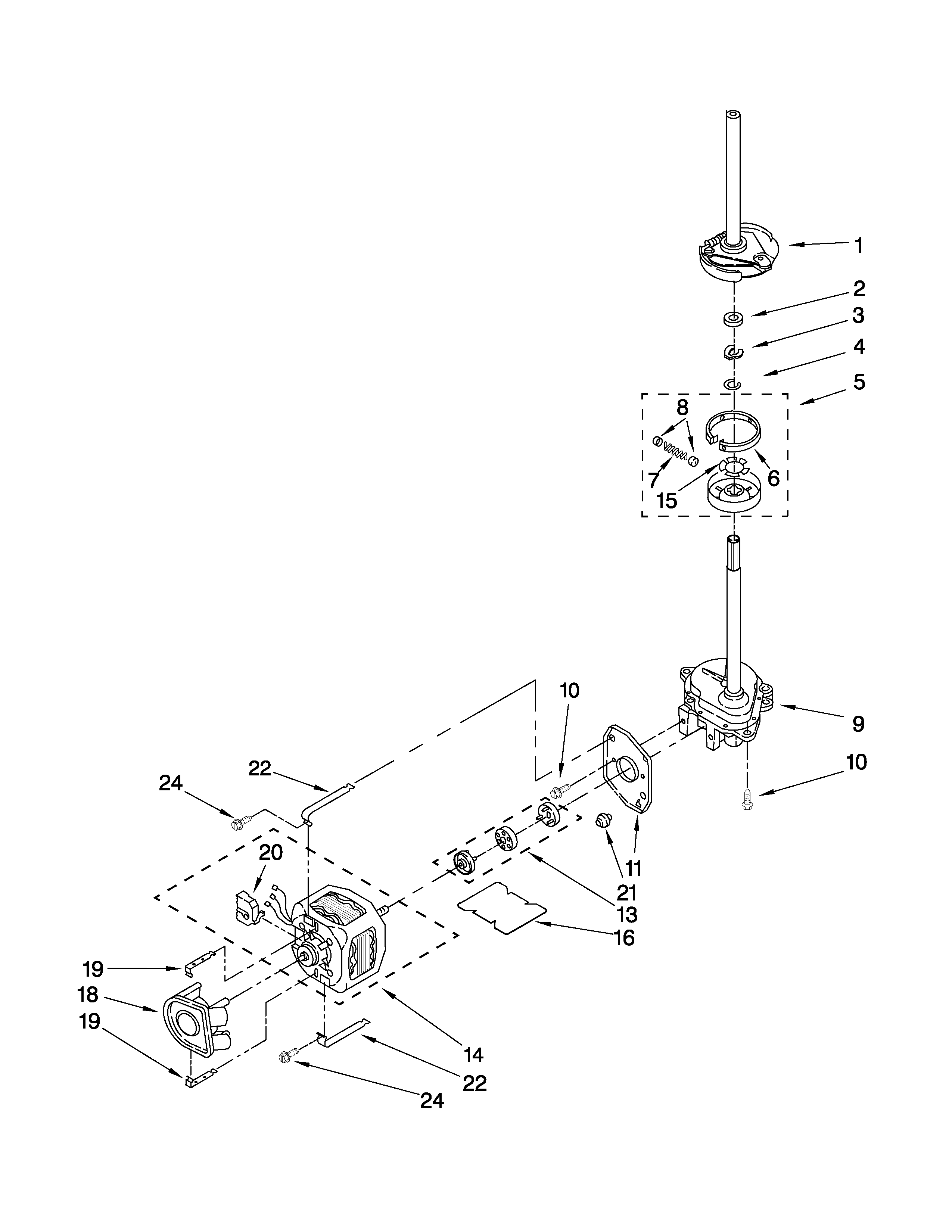 BRAKE, CLUTCH, GEARCASE, MOTOR AND PUMP PARTS