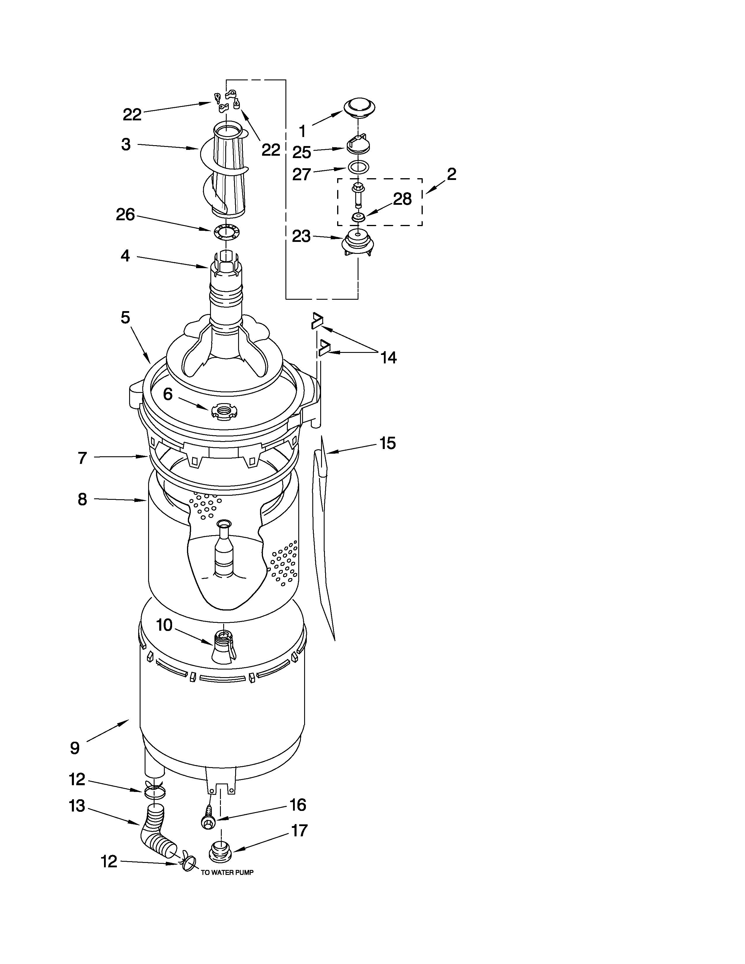 TUB AND BASKET PARTS