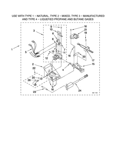 3402856 burner assembly