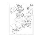 Kenmore Elite 66513433K704 pump and motor parts diagram