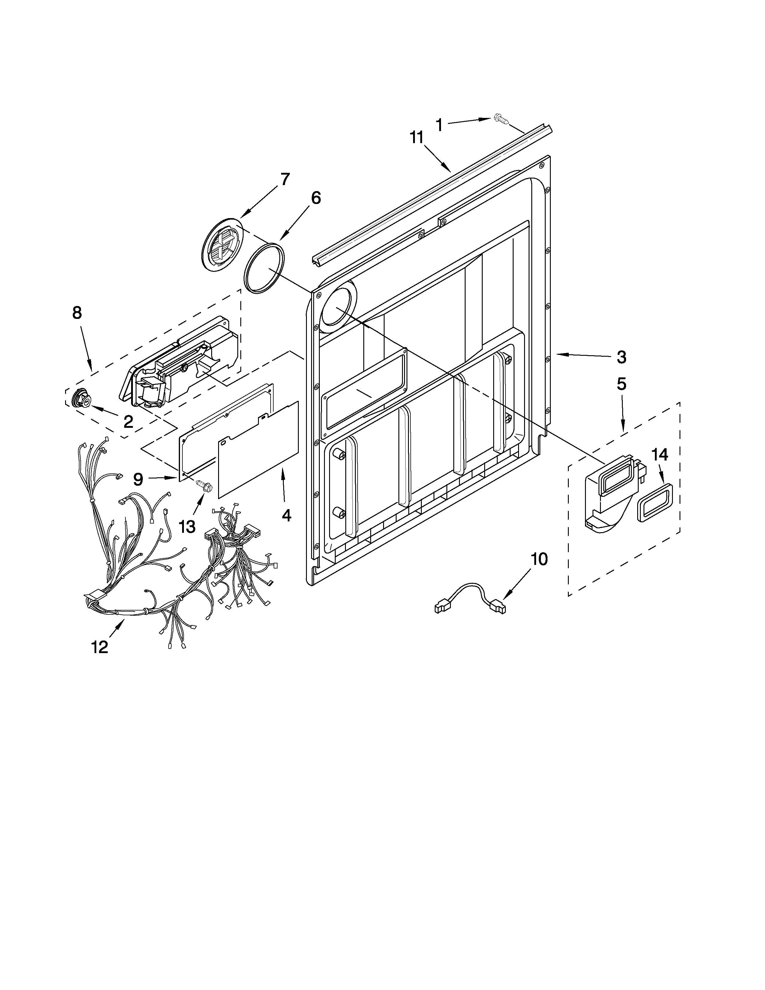 Inner door parts