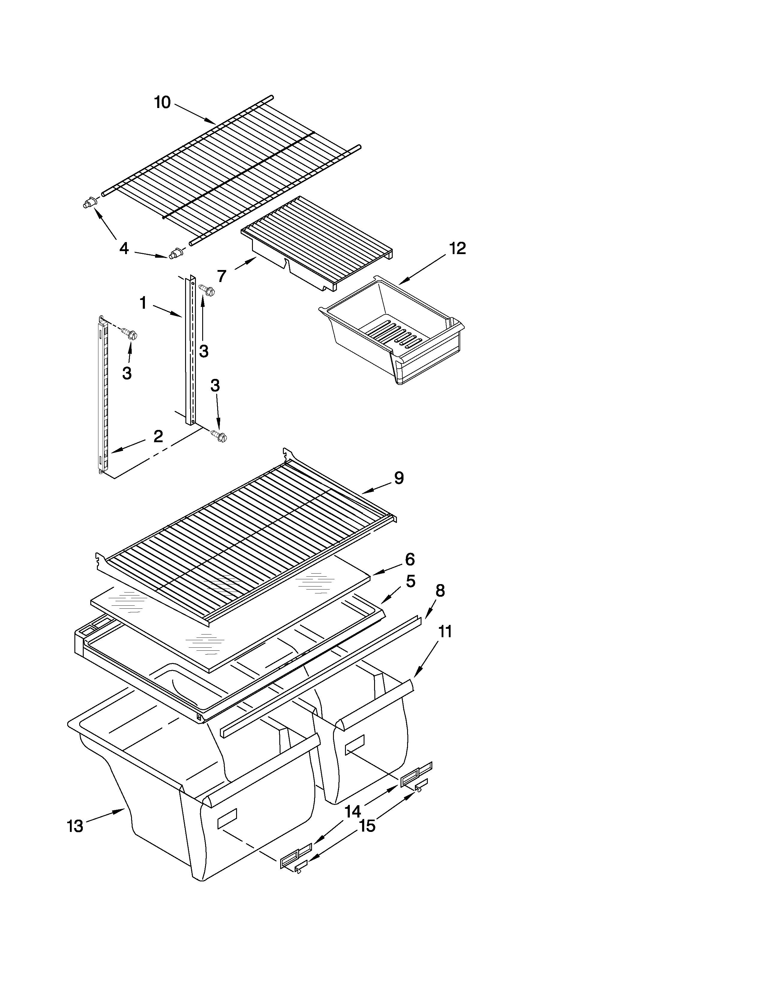 Shelf parts