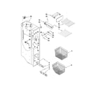 Kenmore Elite 10654786802 freezer liner parts diagram