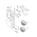Kenmore Elite 10654792802 freezer liner parts diagram