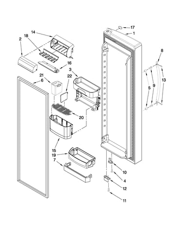 Refrigerator door parts