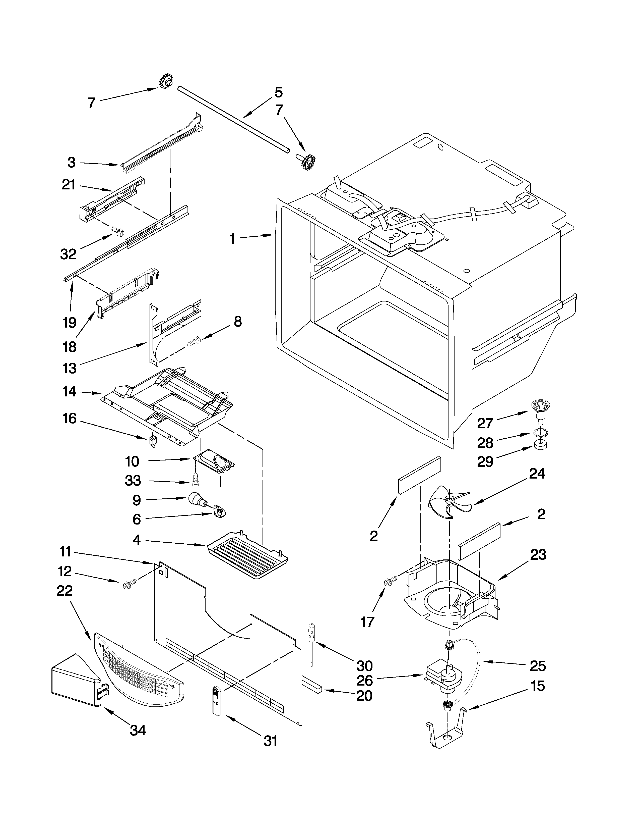 FREEZER LINER PARTS