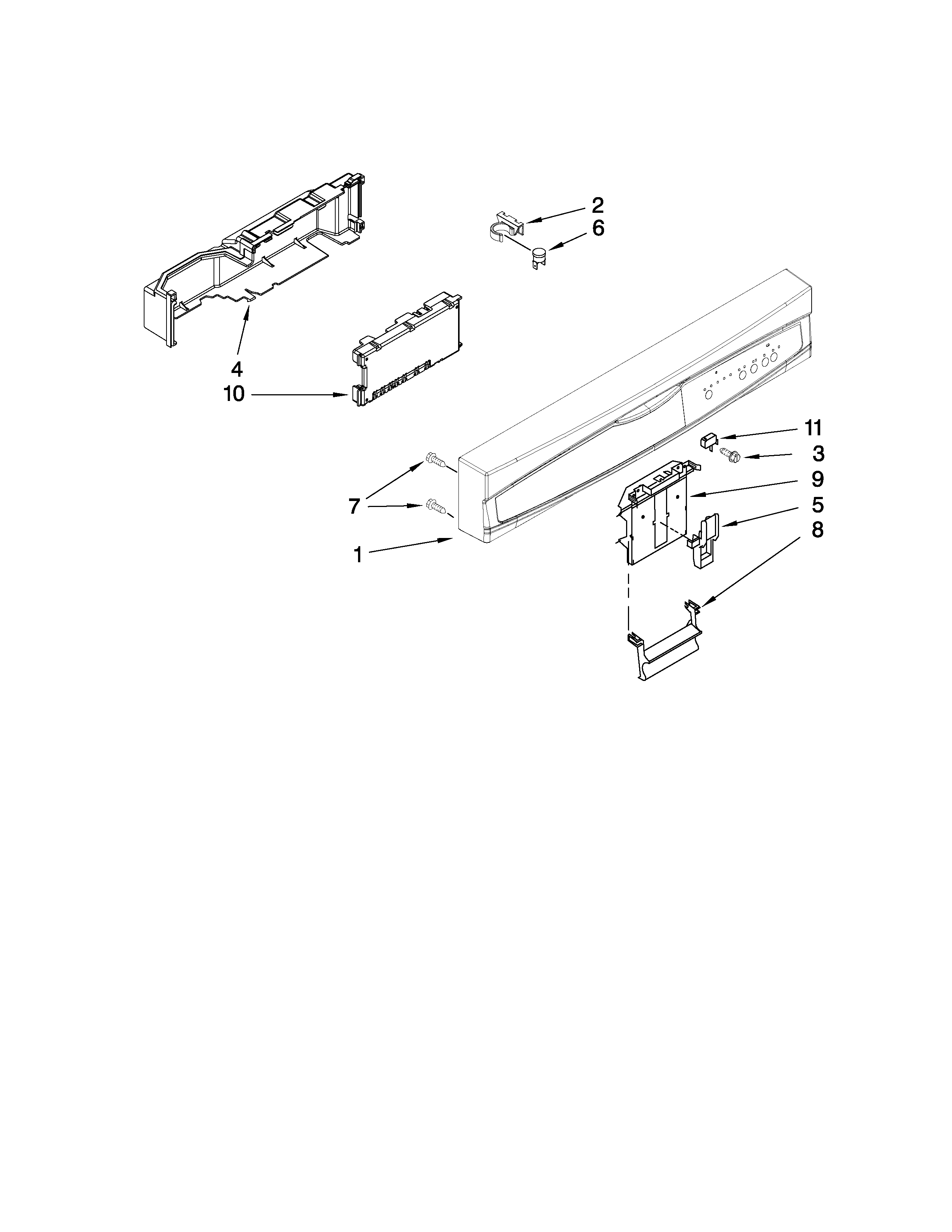 Control panel parts