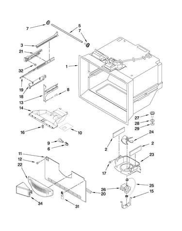 Freezer liner parts