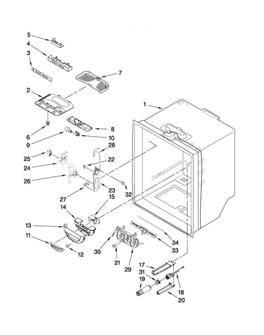 Refrigerator liner parts