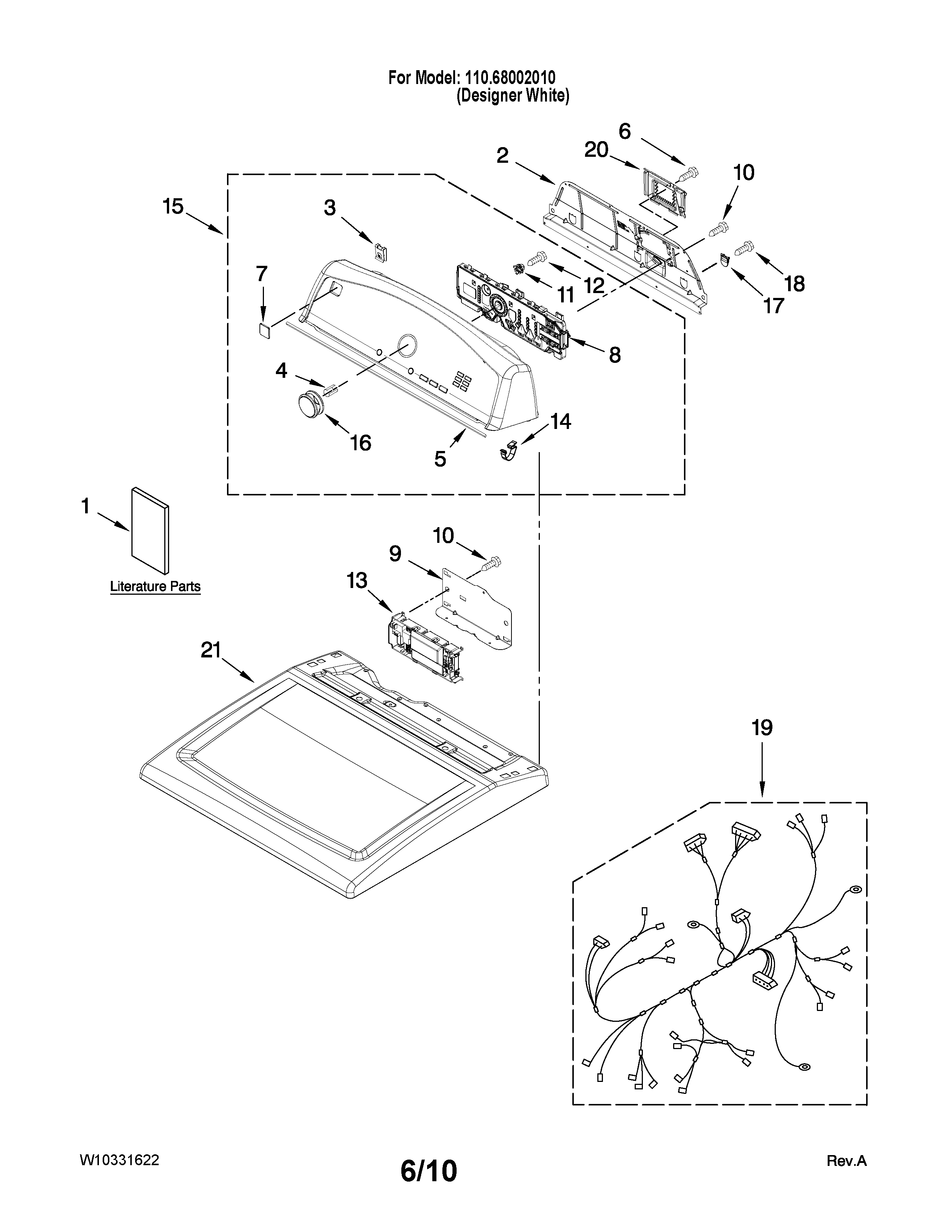 Top and console parts