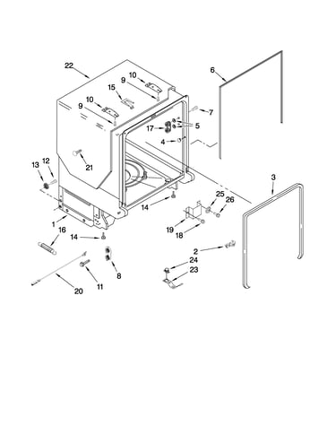 Tub and frame parts