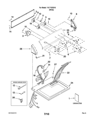Top and console parts